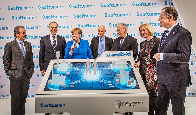 foto obs software ag cebit merkel