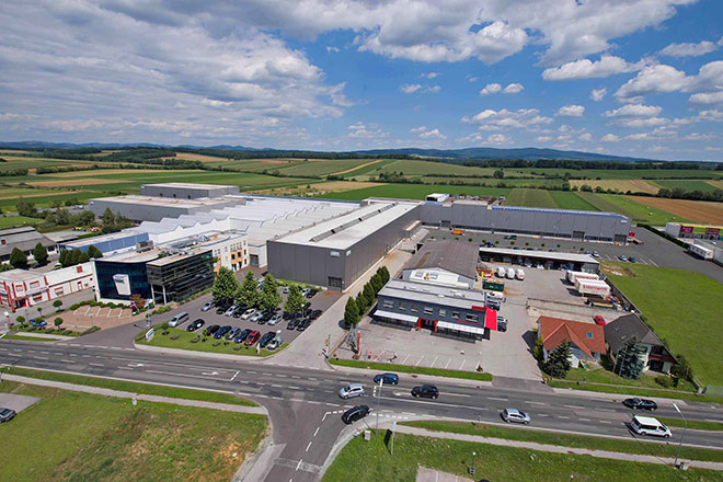 Unternehmenszentrale der Unger Steel Group in Oberwart, Österreich